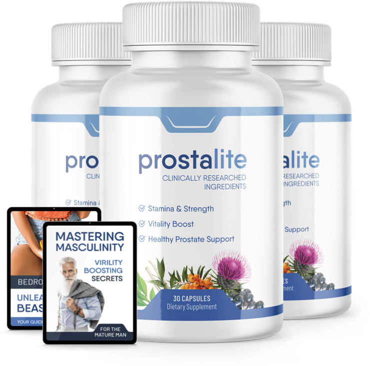 ProstaLite 3 bottles with 2 bonuses